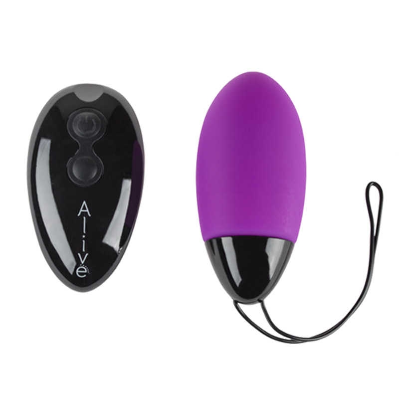 Виброяйцо на дистанционном управлении "Alive" фиолетовое 