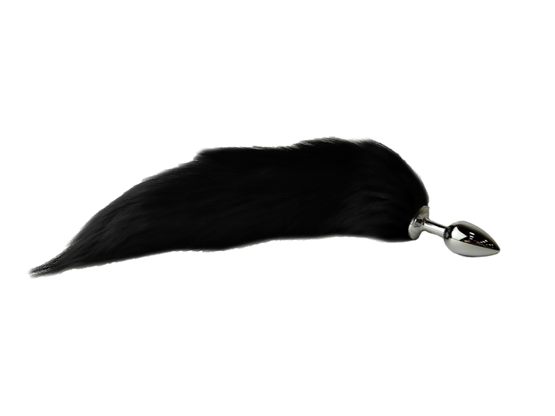 Пробка с черным хвостом "Vandersex" металл, S 