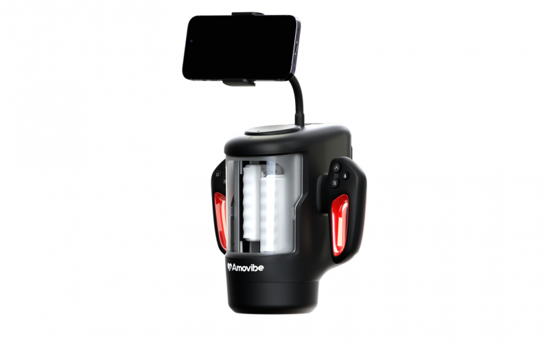 Мега мастурбатор с вибрацией, подогревом, массажныими пластинами "Amovibe Game King" черный 